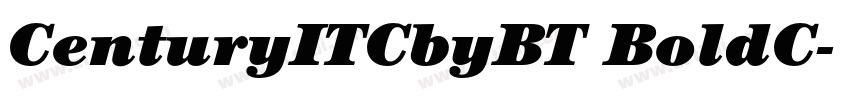 CenturyITCbyBT BoldC字体转换